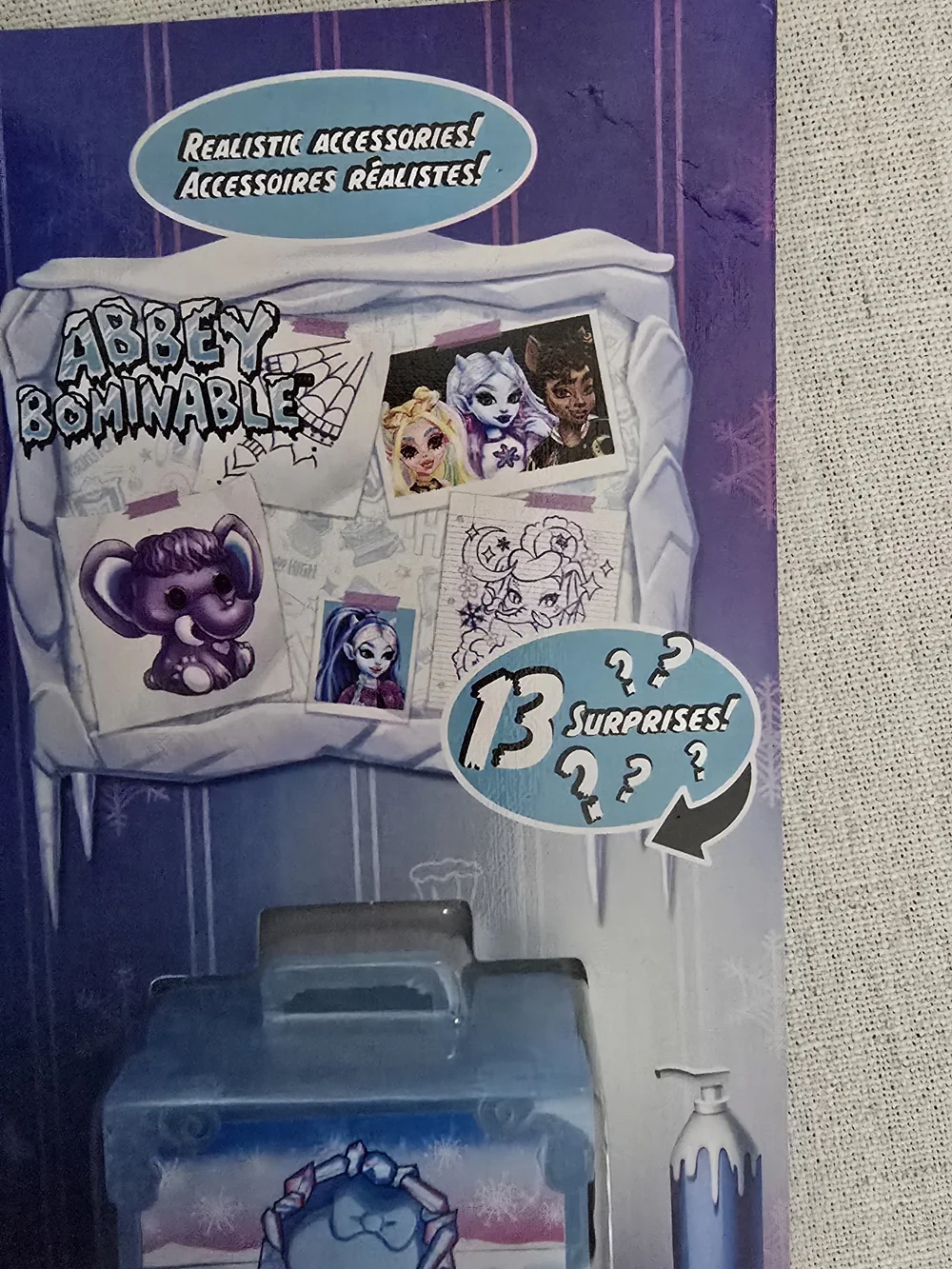 Monster High Self-Scare Secrets Abbey Bominable Fashion Doll with 13 Accessories